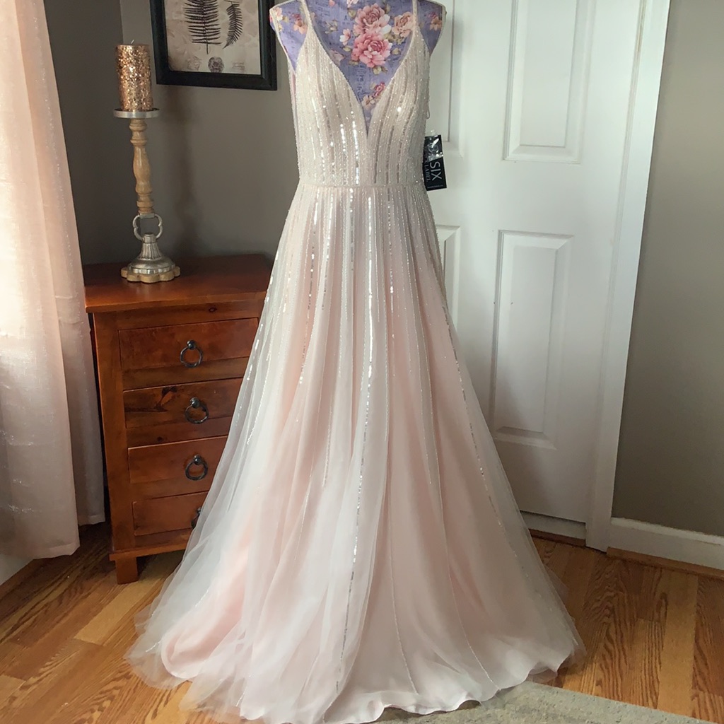 Basix Black Label Illusion Ball Gown
